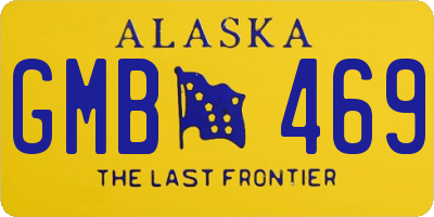 AK license plate GMB469