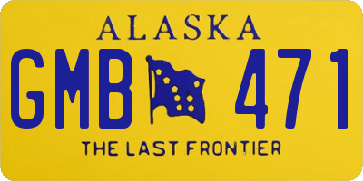 AK license plate GMB471