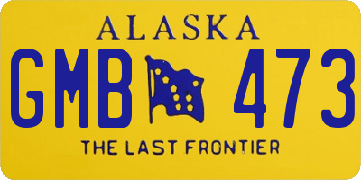 AK license plate GMB473
