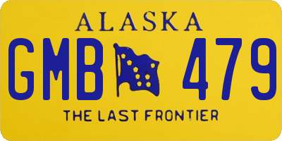 AK license plate GMB479