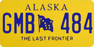 AK license plate GMB484