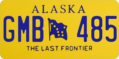 AK license plate GMB485