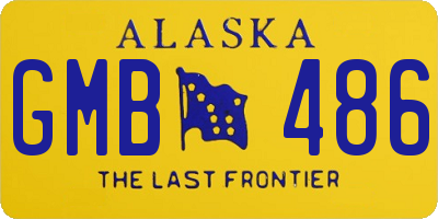 AK license plate GMB486