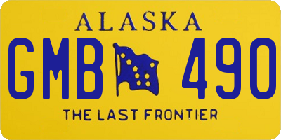 AK license plate GMB490