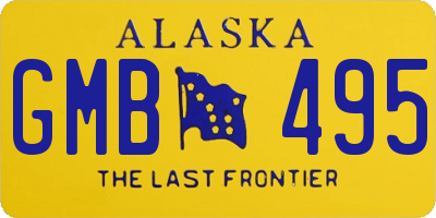 AK license plate GMB495