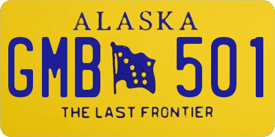 AK license plate GMB501