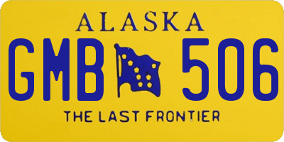 AK license plate GMB506