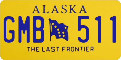 AK license plate GMB511