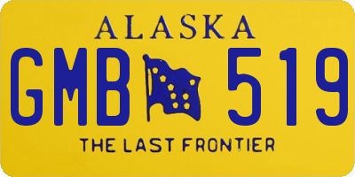 AK license plate GMB519