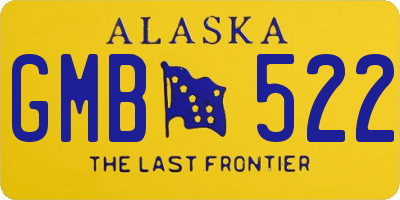 AK license plate GMB522