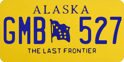 AK license plate GMB527