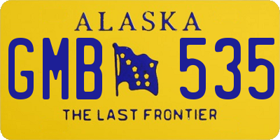 AK license plate GMB535