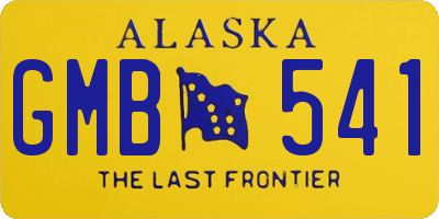 AK license plate GMB541