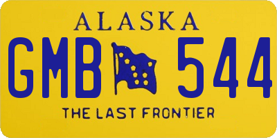 AK license plate GMB544