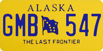 AK license plate GMB547