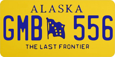 AK license plate GMB556