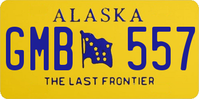 AK license plate GMB557