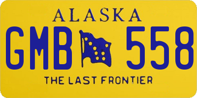 AK license plate GMB558