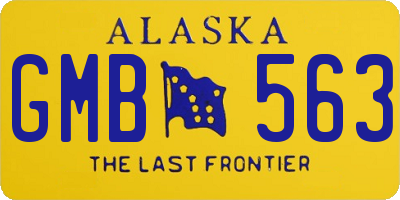 AK license plate GMB563