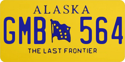 AK license plate GMB564
