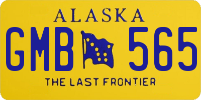 AK license plate GMB565