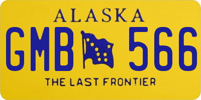 AK license plate GMB566