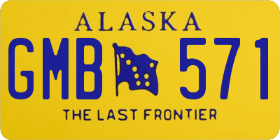 AK license plate GMB571