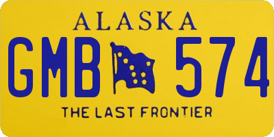 AK license plate GMB574