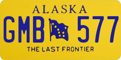 AK license plate GMB577