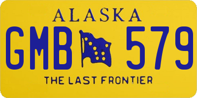 AK license plate GMB579