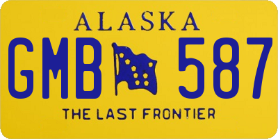 AK license plate GMB587