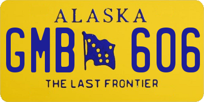 AK license plate GMB606