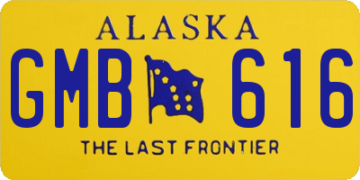AK license plate GMB616
