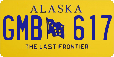 AK license plate GMB617