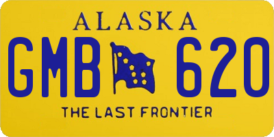 AK license plate GMB620