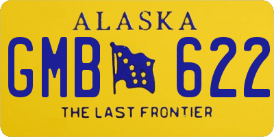 AK license plate GMB622