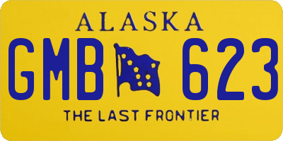 AK license plate GMB623