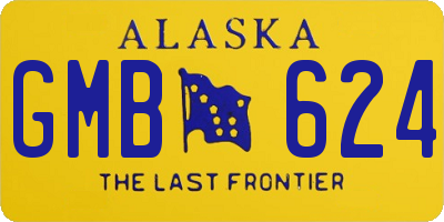 AK license plate GMB624