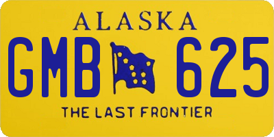 AK license plate GMB625