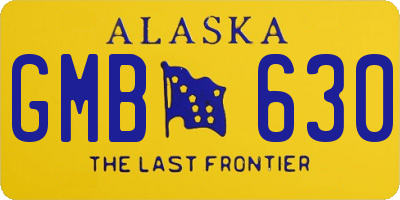 AK license plate GMB630