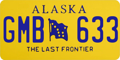 AK license plate GMB633