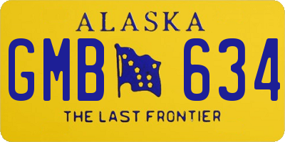 AK license plate GMB634