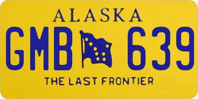 AK license plate GMB639