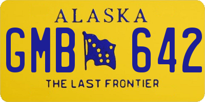 AK license plate GMB642