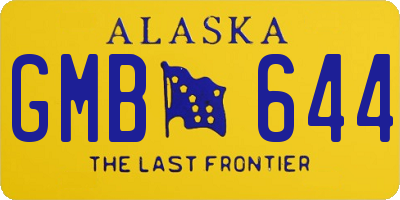 AK license plate GMB644