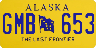 AK license plate GMB653