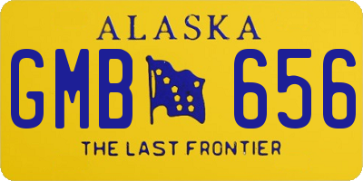 AK license plate GMB656