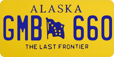 AK license plate GMB660