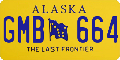 AK license plate GMB664