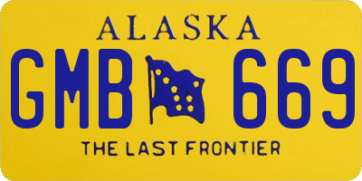 AK license plate GMB669